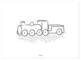 WILD WEST - Affiche enfant - Locomotive